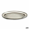 Schale Kinvara Silberfarben Silber Edelstahl 30 x 2 x 20 cm (24 Stück)