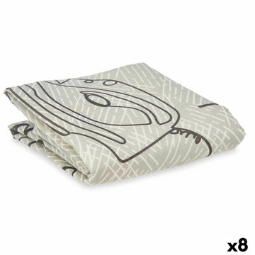 Bügelbrettbezug Grau 140 x 50 cm Bügeleisen (8 Stück)