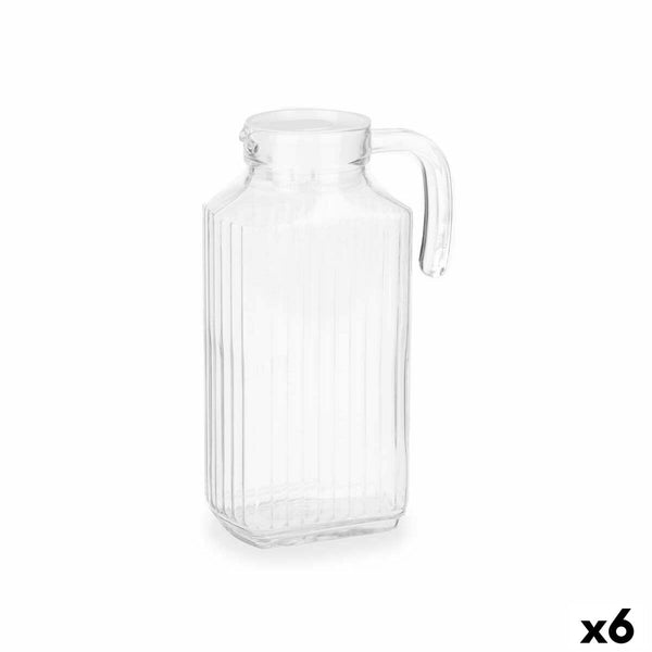 Glas-Flasche Durchsichtig Glas 1,8 L (6 Stück)