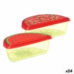 Lunchbox Leknes 78786 78786 Polypropylen Kunststoff Erdbeere Wassermelone 1,2 L Obst (24 Stück)