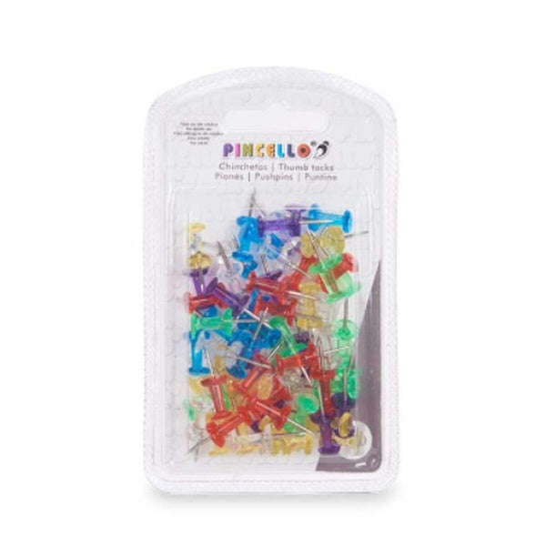 Pinwandnadeln Pincello Bunt Metall Kunststoff (24 Stück)