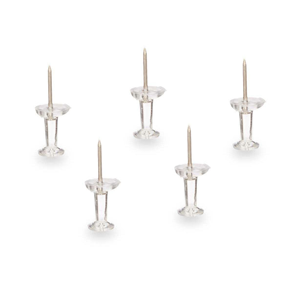 Pinwandnadeln Pincello Durchsichtig Metall Kunststoff (24 Stück)