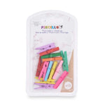 Klammern Pincello Bunt Holz klein (24 Stück)