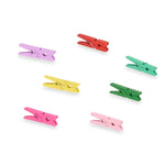 Klammern Pincello Bunt Holz klein (24 Stück)