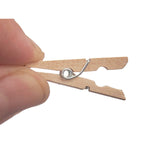 Klammern Pincello Braun Holz klein (24 Stück)