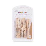 Klammern Pincello Braun Holz Mittel (24 Stück)