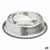 Futternapf für Hunde Mascow 309 Grau Silberfarben Gummi Metall 26 x 7 x 26 cm (12 Stück)