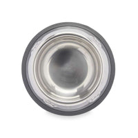 Futternapf für Hunde Mascow 312 Grau Silberfarben Gummi Metall 15 x 4 x 15 cm (24 Stück)