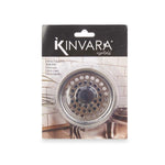 Spülbecken-Sieb Kinvara 1000B Schwarz Silberfarben Edelstahl Ø 8,5 cm (24 Stück)