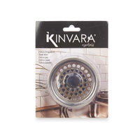 Spülbecken-Sieb Kinvara 1000B Schwarz Silberfarben Edelstahl Ø 8,5 cm (24 Stück)