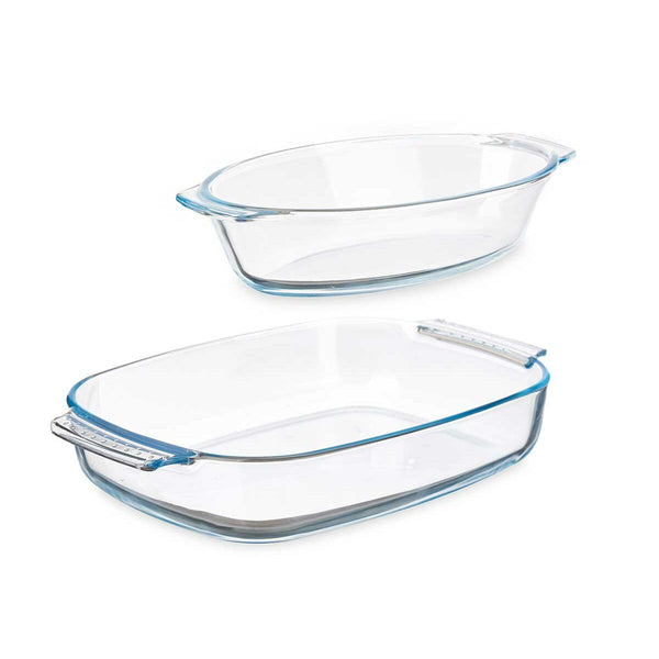 Tablettset Vivalto Durchsichtig Borosilikatglas 700 ml 2 L 2L 30,2 x 5,8 x 19,7 cm (6 Stück)