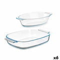 Tablettset Vivalto T3-20-S2B T3-20-S2B Durchsichtig Borosilikatglas 700 ml 2 L 2L 30,2 x 5,8 x 19,7 cm (6 Stück)