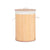 Korb für schmutzige Wäsche natürlich Metall Bambus Holz MDF 48 L 37 x 50 x 37 cm (4 Stück)