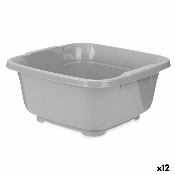 Bottich Kinvara Grau Kunststoff 11 L (12 Stück)