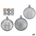 Weihnachtskugeln-Set Ø 6 cm Silberfarben PVC (12 Stück)