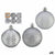 Weihnachtskugeln-Set Ø 6 cm Silberfarben PVC (12 Stück)