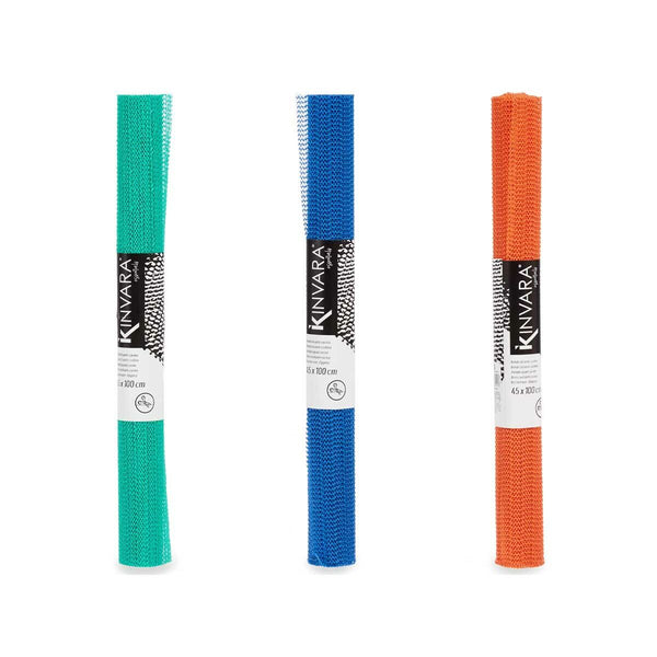Anti-Rutsch-Matte Kinvara grün Lila Orange Gummi 45 x 0,1 x 100 cm 4,5 x 45 x 4,5 cm (12 Stück)