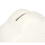 Sparschwein zum Anmalen Pincello Weiß 12,3 x 9,4 x 9 cm 12 x 9,4 x 7 cm Wolken (12 Stück)