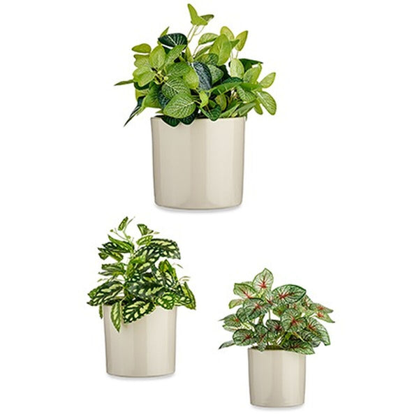 Blumentopfset Ibergarden CILINDRO-7044 Grau Lehm Zylinder Ø 14 cm Ø 22 cm Ø 17 cm 3 Stücke