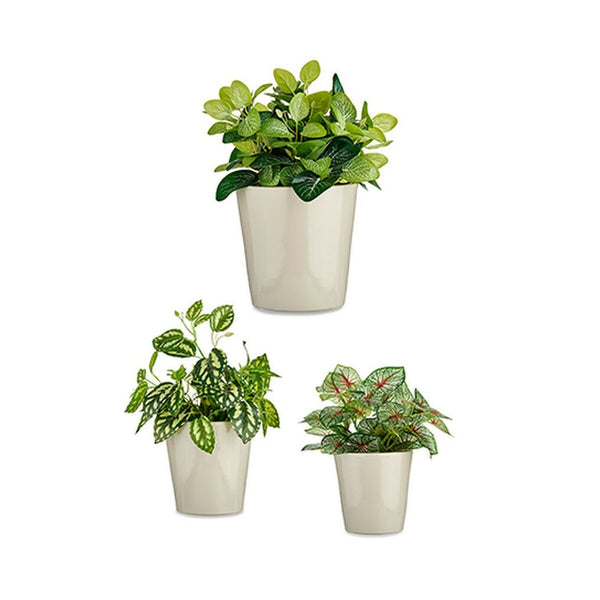 Blumentopfset Ibergarden CONICO-7044 Grau Lehm Cónica Ø 14 cm Ø 22 cm Ø 17 cm 3 Stücke