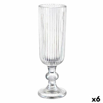 Champagnerglas Streifen Durchsichtig Glas 160 ml (6 Stück)