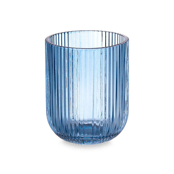 Trinkglas Vivalto OCT-K80005SC OCT-K80005SC Blau Kristall Streifen 270 ml (6 Stück)