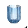 Trinkglas Vivalto OCT-K80005SC OCT-K80005SC Blau Kristall Streifen 270 ml (6 Stück)
