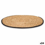 Untersetzer Kinvara Schwarz Baumwolle Seetang 35 x 0,6 x 35 cm (24 Stück)