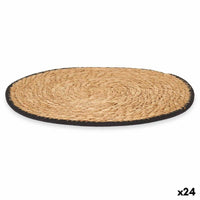 Untersetzer Kinvara Schwarz Baumwolle Seetang 35 x 0,6 x 35 cm (24 Stück)