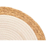 Untersetzer Kinvara Weiß Braun Baumwolle Seetang 35 x 0,6 x 35 cm (24 Stück)