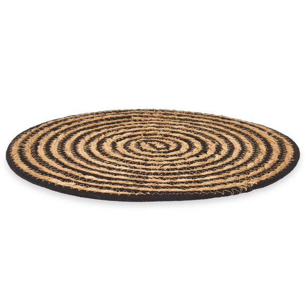 Untersetzer Kinvara Schwarz Baumwolle Seetang 35 x 0,6 x 35 cm (24 Stück)