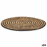 Untersetzer Kinvara Schwarz Baumwolle Seetang 35 x 0,6 x 35 cm (24 Stück)