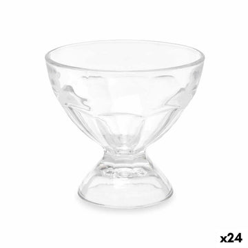 Eiscreme- und Milchshakes-Becher 280 ml Durchsichtig Glas (24 Stück)