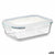 Lunchbox Vivalto C2-600K C2-600K Durchsichtig Silikon Polypropylen Borosilikatglas 640 ml (24 Stück)