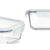 Lunchbox Vivalto C2-600K C2-600K Durchsichtig Silikon Polypropylen Borosilikatglas 640 ml (24 Stück)
