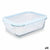 Lunchbox Vivalto 90549 90549 Durchsichtig Silikon Polypropylen Borosilikatglas 1 L 1L (12 Stück)