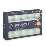 LED-Lichterkette Gift Decor Blau 2,3 m 31 x 20 x 6,5 cm Bold (12 Stück)