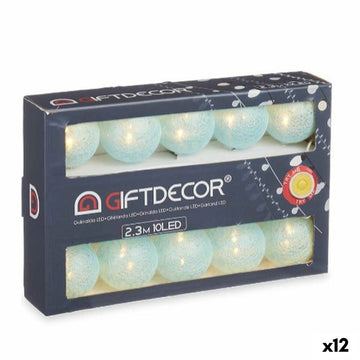 LED-Lichterkette Gift Decor Blau 2,3 m 31 x 20 x 6,5 cm Bold (12 Stück)