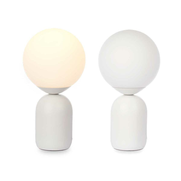 Tischlampe Bold 40 W Weiß aus Keramik 15 x 28,5 x 15 cm (4 Stück)