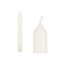 Kerzen-Set Acorde Weiß 2 x 2 x 20 cm 8,5 x 21 x 4,5 cm (12 Stück)