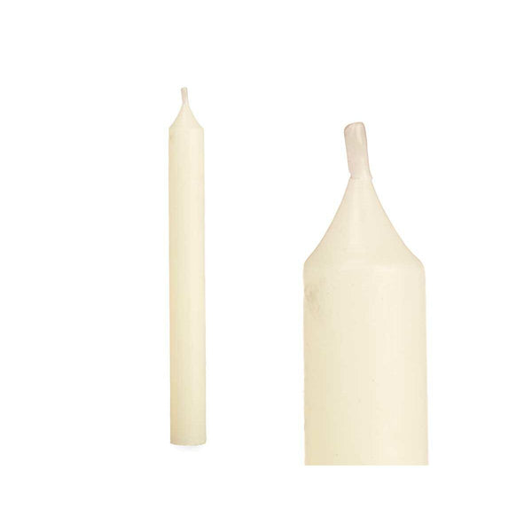Kerzen-Set Acorde Creme 2 x 2 x 20 cm 8,5 x 21 x 4,5 cm (12 Stück)