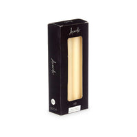 Kerzen-Set Acorde Creme 2 x 2 x 20 cm 8,5 x 21 x 4,5 cm (12 Stück)