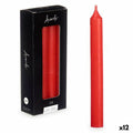 Kerzen-Set Acorde Rot 2 x 2 x 20 cm 8,5 x 21 x 4,5 cm (12 Stück)