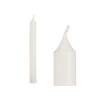 Kerzen-Set Acorde Weiß 2 x 2 x 15 cm 6 x 15 x 4 cm (12 Stück)