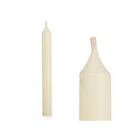 Kerzen-Set Acorde Creme 2 x 2 x 15 cm 6 x 15 x 4 cm (12 Stück)