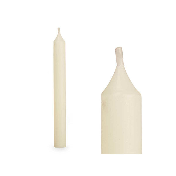 Kerzen-Set Acorde Creme 2 x 2 x 15 cm 6 x 15 x 4 cm (12 Stück)