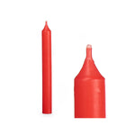 Kerzen-Set Acorde Rot 2 x 2 x 15 cm 6 x 15 x 4 cm (12 Stück)