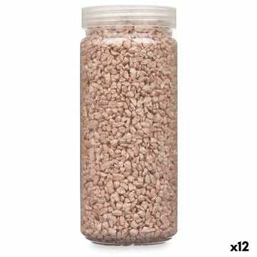 Deko-Steine Gift Decor Braun 2 - 5 mm 700 g 6,5 x 15,5 x 6,5 cm 6,2 x 15,3 x 6,2 cm (12 Stück)