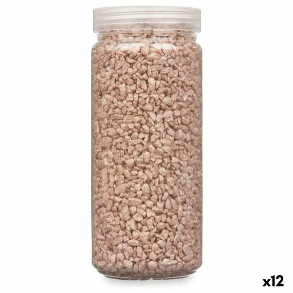 Deko-Steine Gift Decor Braun 2 - 5 mm 700 g 6,5 x 15,5 x 6,5 cm 6,2 x 15,3 x 6,2 cm (12 Stück)