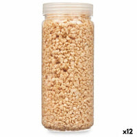 Deko-Steine Gift Decor Senf 2 - 5 mm 700 g 6,5 x 15,5 x 6,5 cm 6,2 x 15,3 x 6,2 cm (12 Stück)
